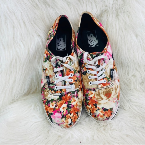 Vans fall floral skating canvas shoes - Picture 7 of 9